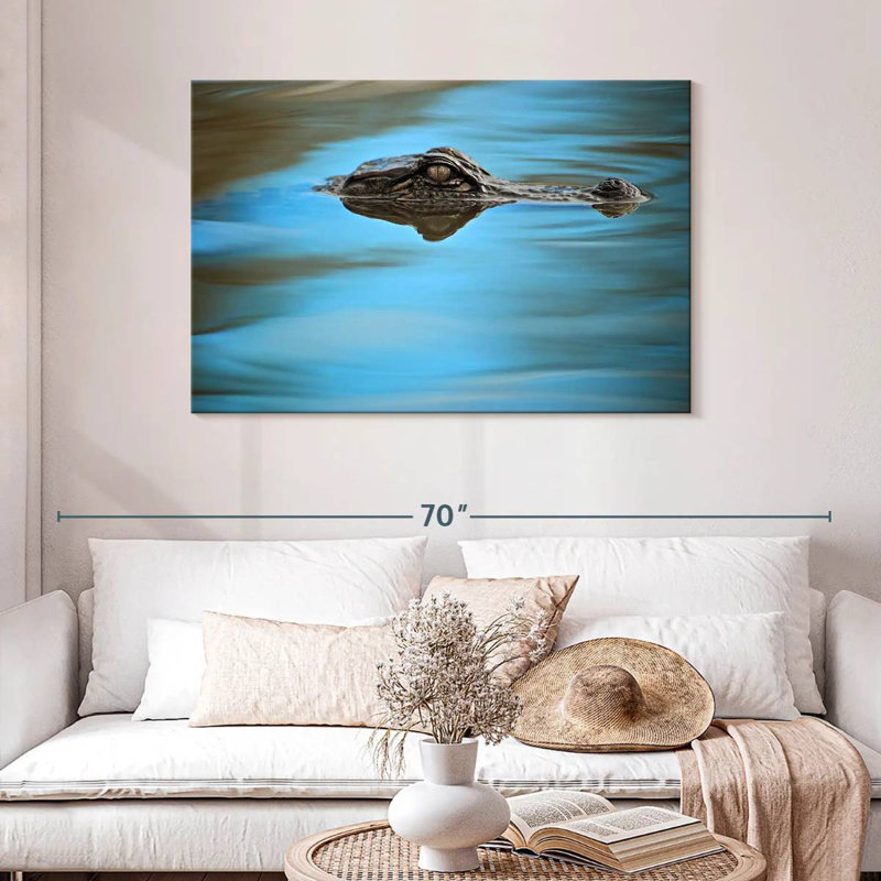 Crowle Peeking Alligator, 30" H x 45" W