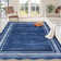 Machine Washable Rug with Rubber Backing Border Design Non-Slip Carpet for Living Room, Bedroom, Dining Room, Office, Playroom