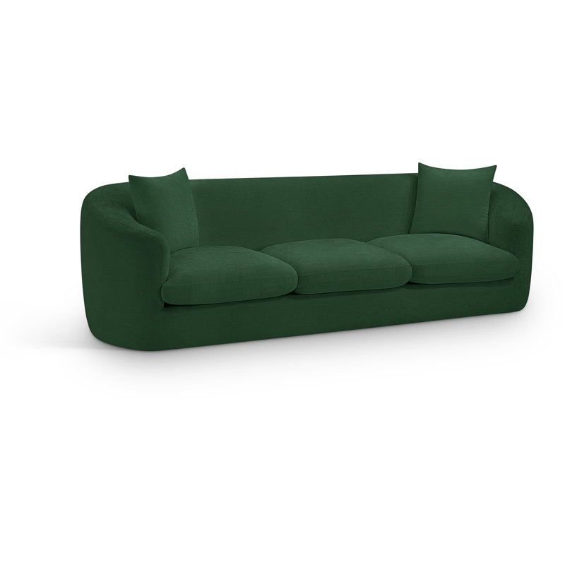 Canapé Penelope Millionder Chenille, Tissu chenille vert