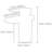 Bathroom Faucet, Single Handle Single Hole