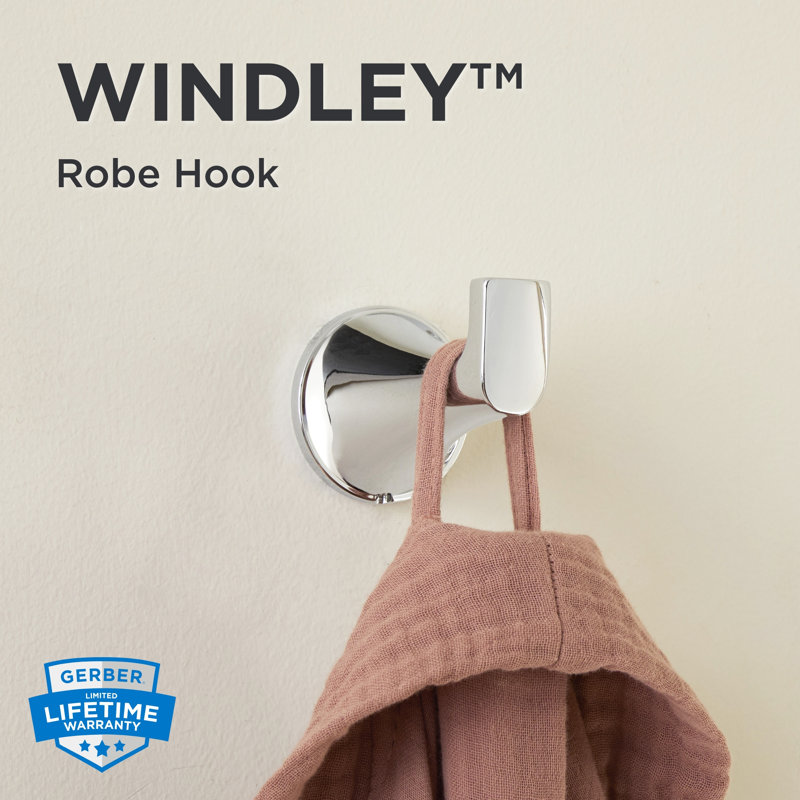 Windley Robe Hook, Chrome