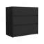 Commode à trois tiroirs Austin, mécanisme coulissant - noir-260359948