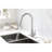 Brushed Nickel Kitchen Faucet With Pullout - Stainless Steel, 360 Swivel Nozzle For Convenient Water Reach, Single Handle Temperature And Flow Adjustment, Corrosion Surface Pull Down Nickel, Steel-699946875