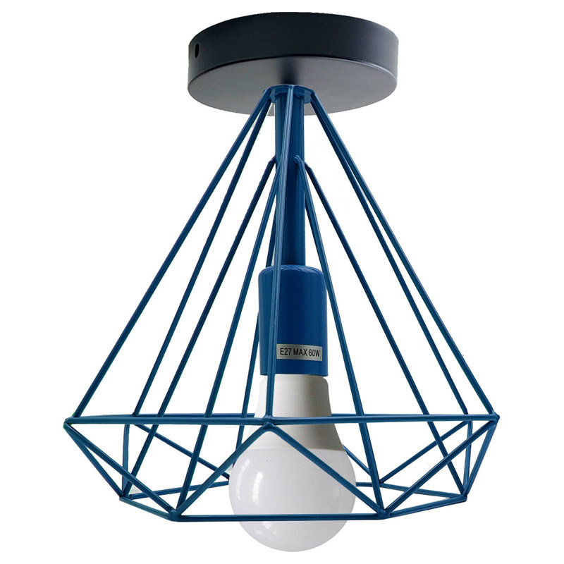 Myrick Semi Flush Mount, Blue