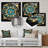 Blue And Gold Islamic Mandala II - Islam Metal Wall Art-275635601