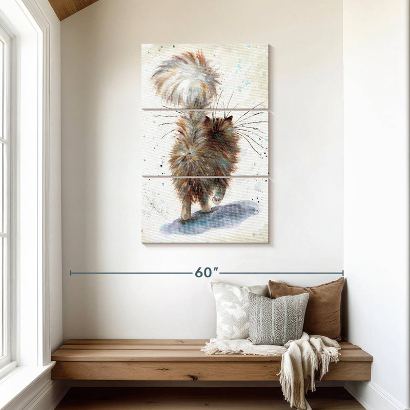 Fluffy Butt, 45" H x 28" W