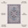Sarok Ornate Medallion Machine-Washable Blue/Cream Rug