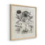 «Vintage Floral Print», impression encadrée - ensemble de 4