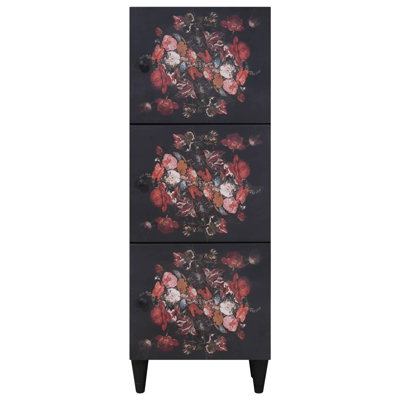 Solid Wood Rectangle Accent Cabinet