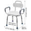 Swivel Shower Chair with Arms and Back, 400 lbs Heavy Duty Bench Seat for Inside Shower Stall and Bathtub, Height Adjustable Bathroom Bath Tub Seat for Adults, Seniors, Elderly and Disabled