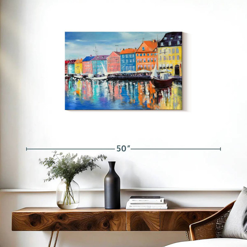 Ravi Cafes By Copenhagen Canal, H 20 po x l 30 po