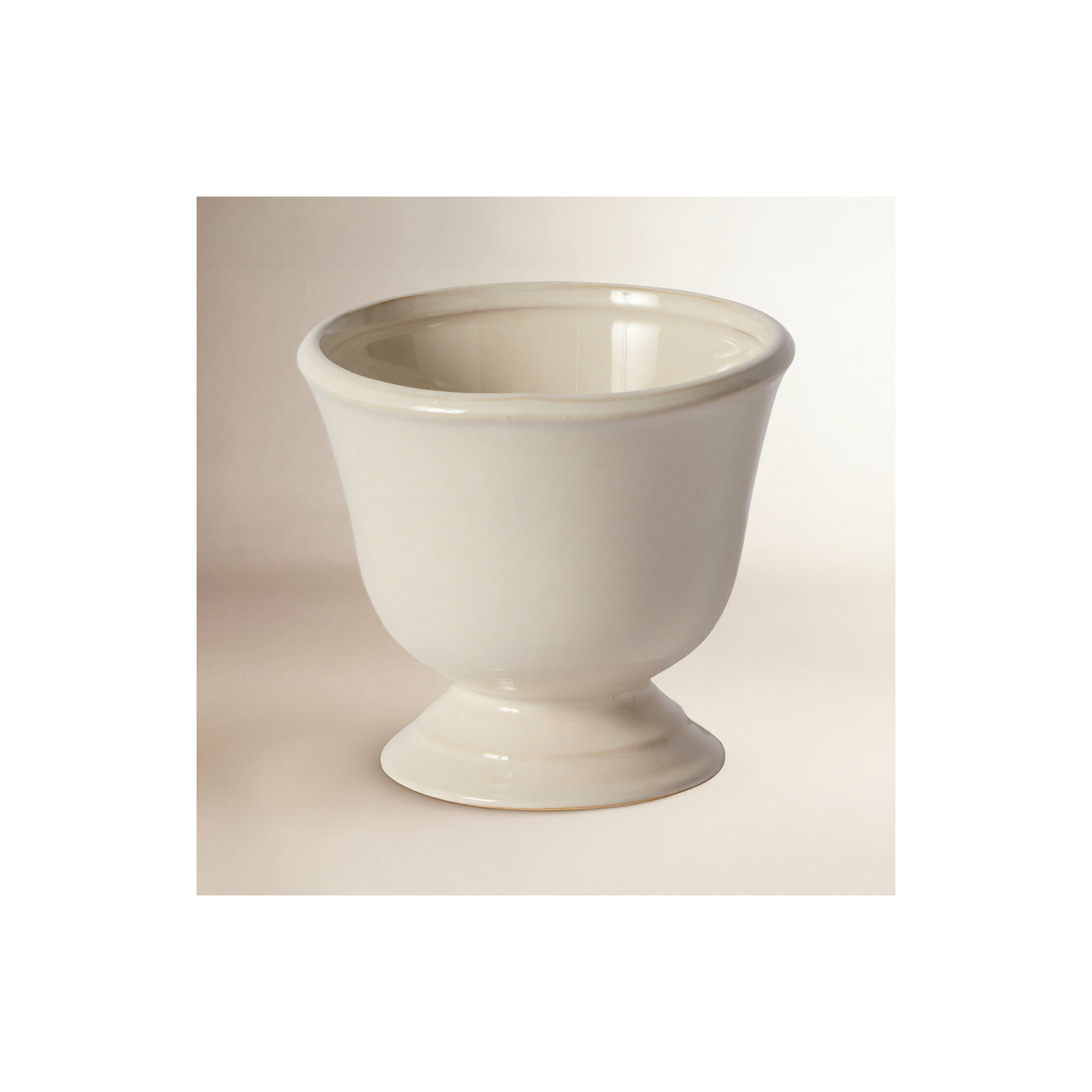 Kardi Handmade Ceramic Urn Planter, 5.5" H x 6" W x 6" D
