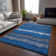 Premium Machine Washable Prisco Navy Rug
