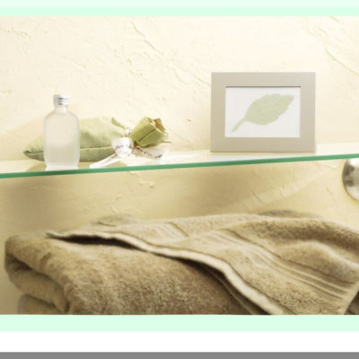 SageGlide Brushed Nickel Bathroom Vanity Shelf DN6890BN