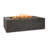 BALTIC 15.5" H x 50.5" W Concrete Natural Gas Outdoor Fire Pit Table with Lid-1428908327