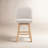 Becki Owens for Joss & Main Upholstered Swivel Counter Height Bar Stool with Solid Wood legs-122925086