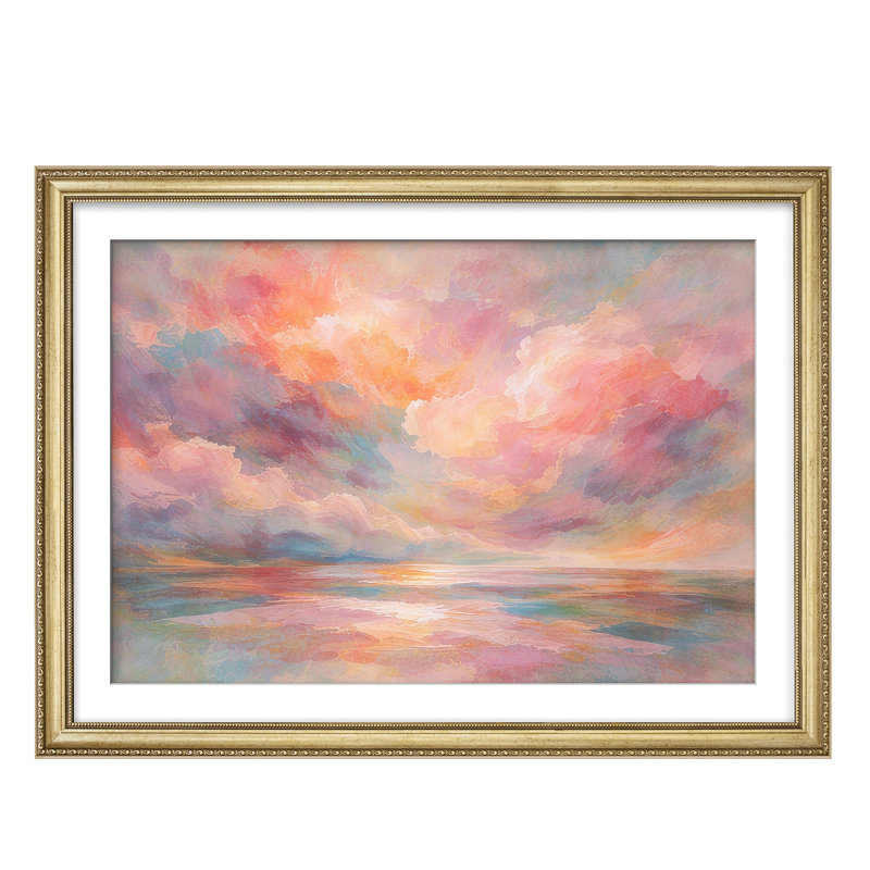 Art mural encadré 26 po x 36 po, Reproduction encadrée avec passe-partout, 26" H x 36" W