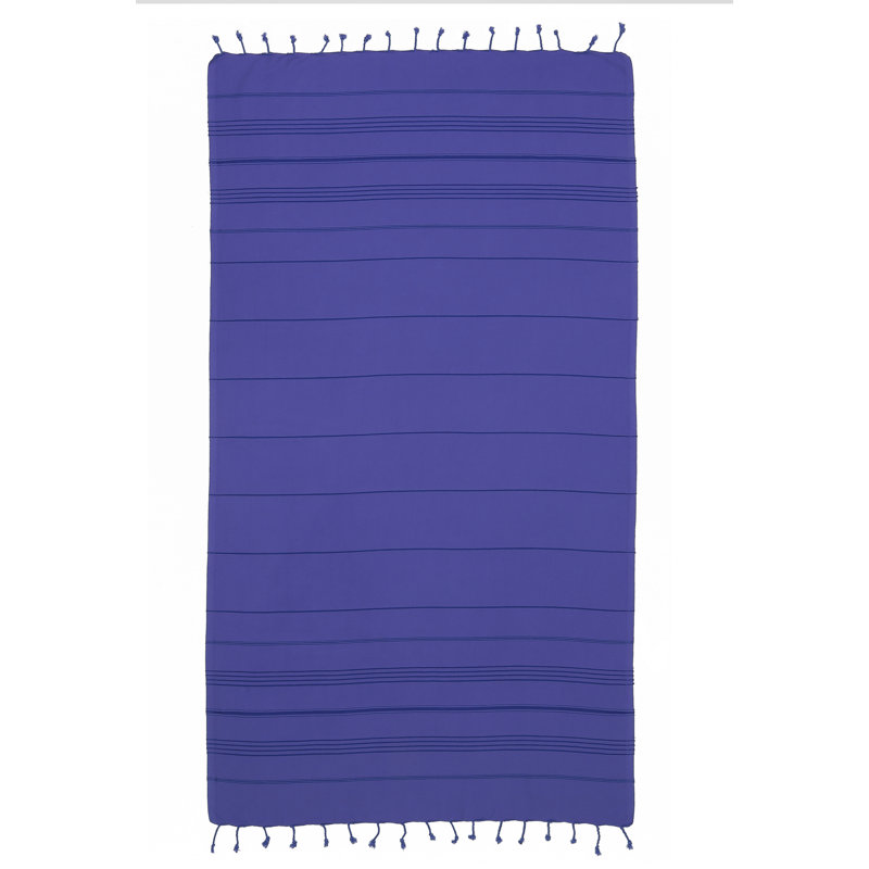 Serviette de plage en coton turc Summer Fun Pestemal, Bleu