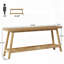 Console 70,9 pouces à 2 niveaux de style maison de campagne
