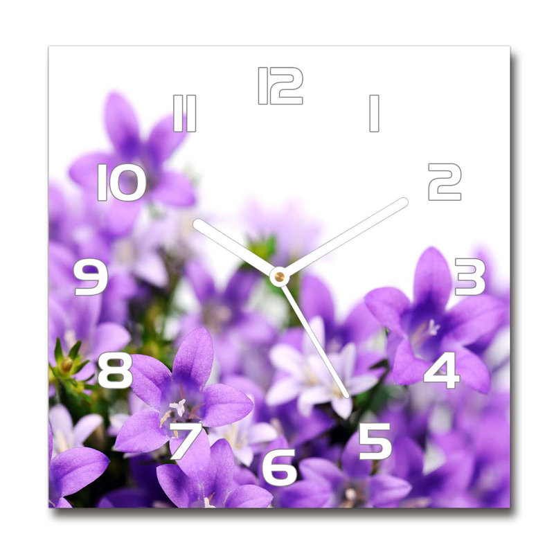 Jo-Ann Glass Wall Clock, White