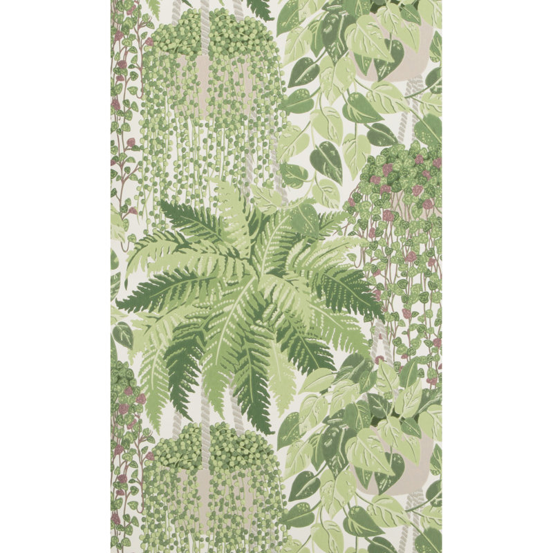 Fern Floral Wallpaper Roll, Green/Olive