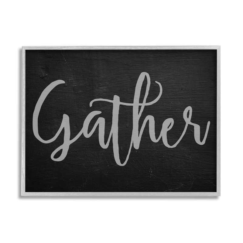" Gather " by Daphne Polselli, 24" H x 30" W, Farmhouse Gray Framed Giclee