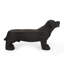 Banc d'extérieur MGO DOG Bench, noir mat + noir, aucun assemblage requis