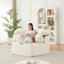 Méridienne moderne modulaire pentagonale avec coussins enveloppants