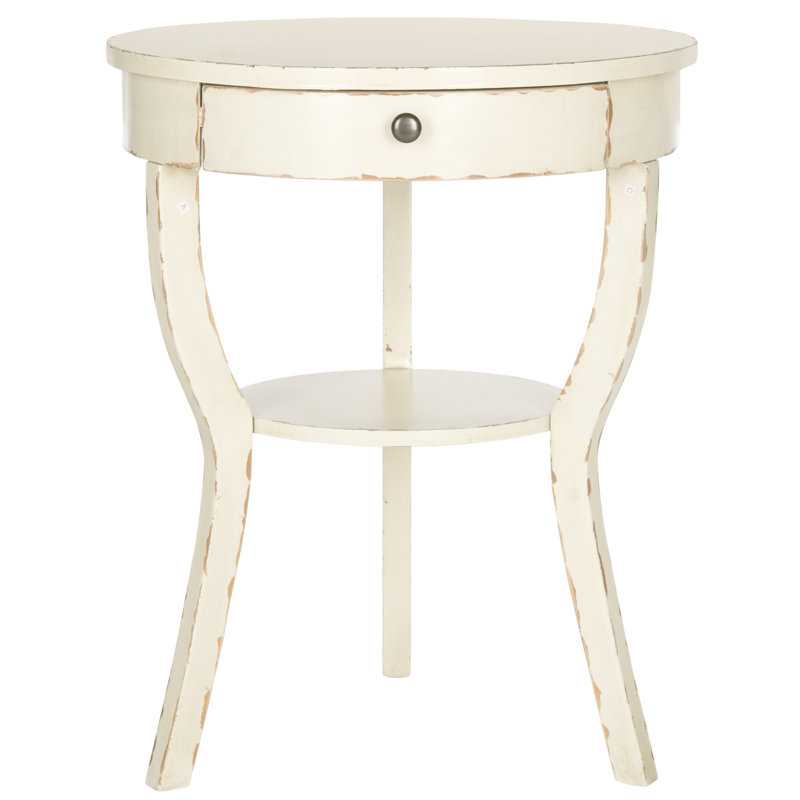 Table de bout avec 3 pieds Joanna, Crème rétro
