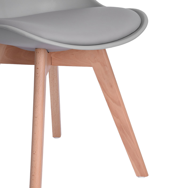 Woodley 2 -Person Dining Set, 84cm H x 50cm L x 42cm W, Grey
