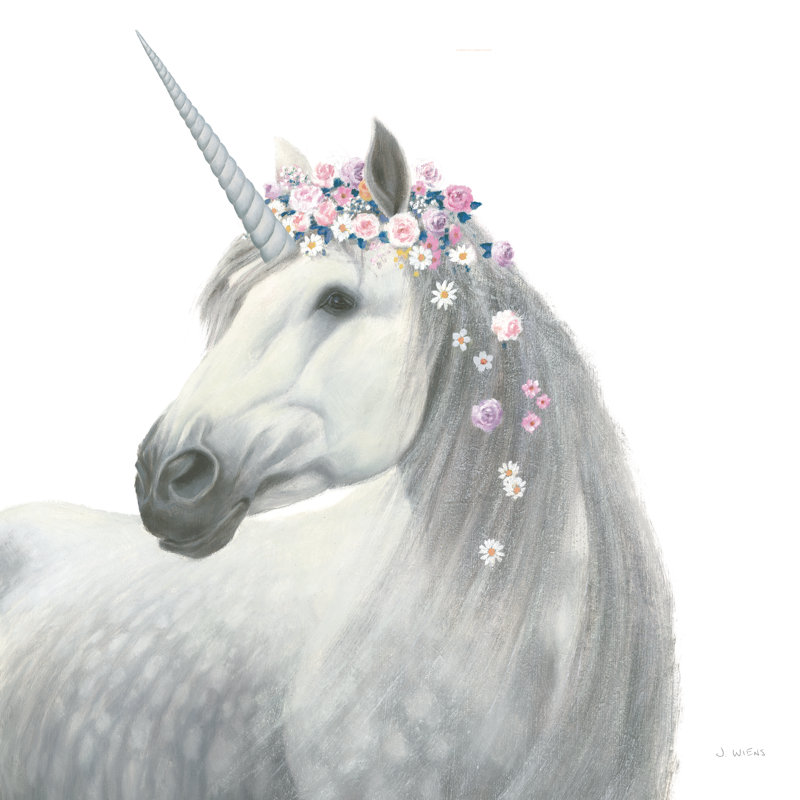 Spirit Unicorn II Sq Enchanted by James Wiens - Wrapped Canvas Print, 30.48cm H x 30.48cm W x 3.8cm D