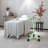 Utility Cart with Wheels Adjustable Height Storage Cart with Tray Rolling craft cart-106892583