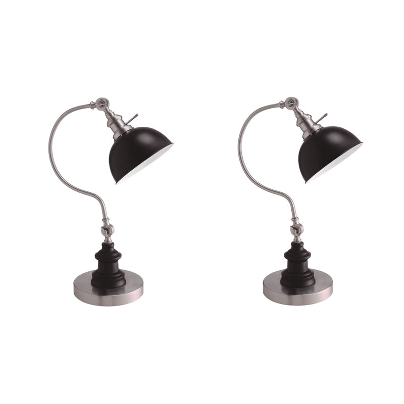 Lampe de table élégante, Bronze, Nickel / bronze