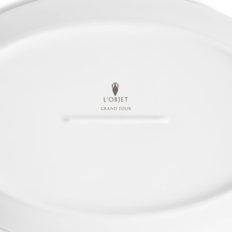 Grand Tour Oval Platter, 8.25" W X 12.5" L