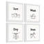 Hand-Wash Clothes by Marmont Hill - 4 Piece Single Picture Frame Painting