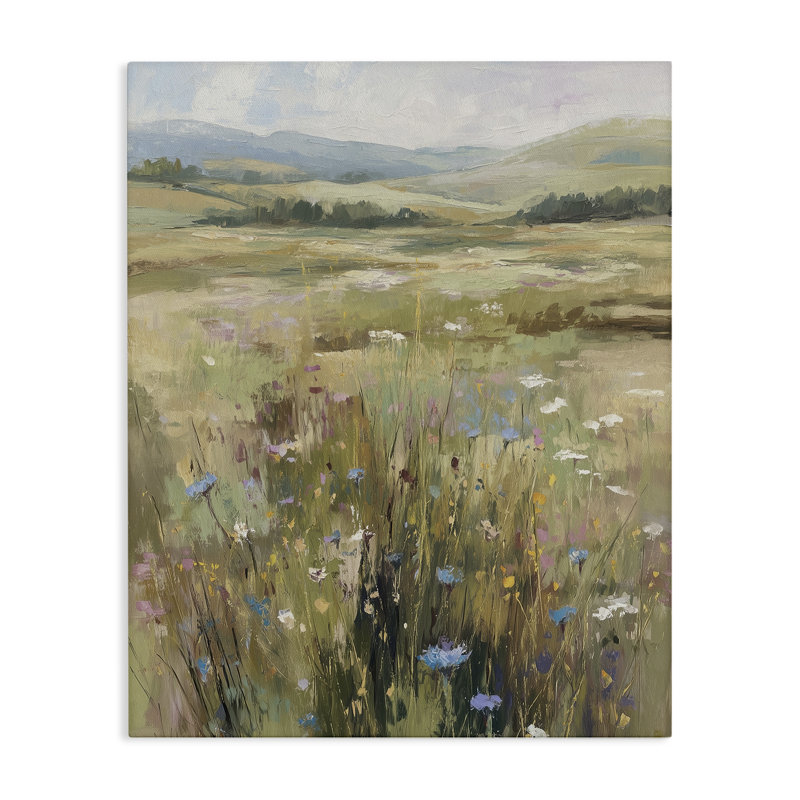 «Breezy Pastures Impression Canvas» par Svetlana Aleynikova, H 48 po x l 36 po