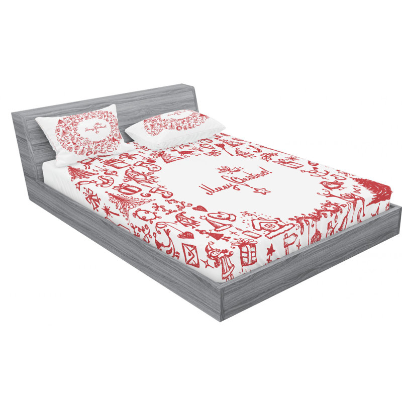 Microfiber Sheet Set, Queen Sheet Set with Fitted Sheet