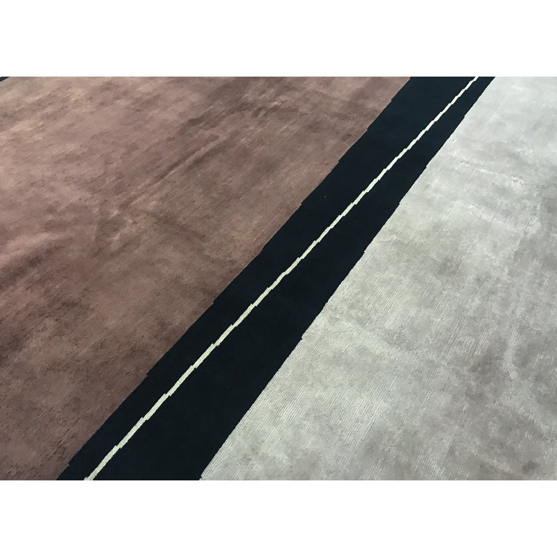 Hand-Knotted High-Quality Brown Area Rug