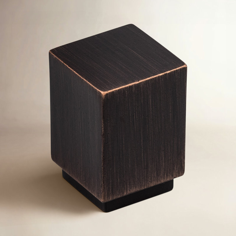 Linear Square Cabinet Knob, Tuscan Bronze
