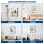 21" X 17" Stainless Steel Shower Niche Double Shelf,-125586319