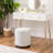 Teddy Fleece Round Ottoman With Stroage-1319613778