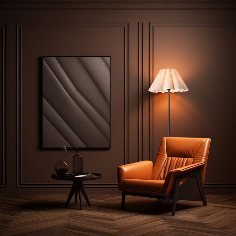 Lampe sur pied traditionnelle noire 59,5 po Selia