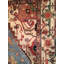 Wool Southwestern Area Rug in Ivory/Rust