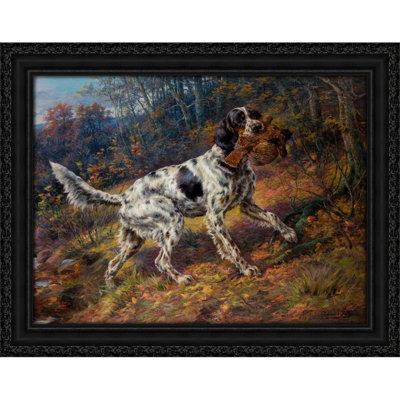 English Setter with Grouse