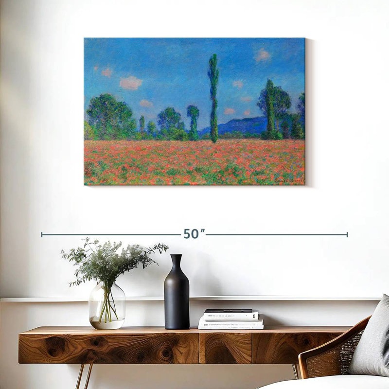 Alvord, champ de coquelicots, Giverny, 1891, H 24 po x l 36 po