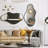 Asymmetrical Metal Framed Wall Mirror-391600282-391600285