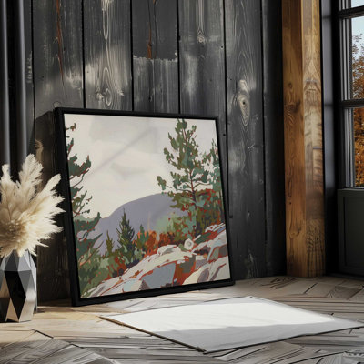 Mountain Rocks and Pines II, reproduction sur toile