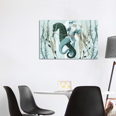 The Sea Santa Collection A by Grace Popp - Wrapped Canvas Gallery-Wrapped Canvas Giclée