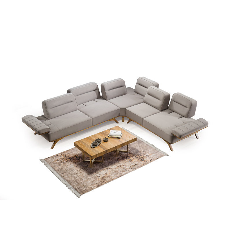 Canapé modulaire 3 pièces rembourré