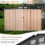 12FT x 10FT Metal Storage Shed, Outdoor Storage Shed with Lockable Doors, Utility and Tool Shed with Slooping Roof for Garden, Backyard, Patio, Lawn